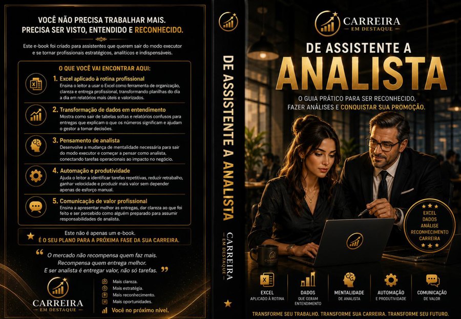 Capa do Guia Prático Premium De Assistente a Analista